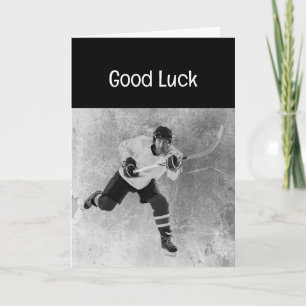 Good Luck Wishes Ice Hockey Sport Card