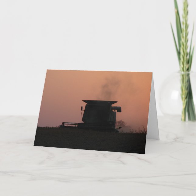 Good Luck With The Harvest! Card (Front)