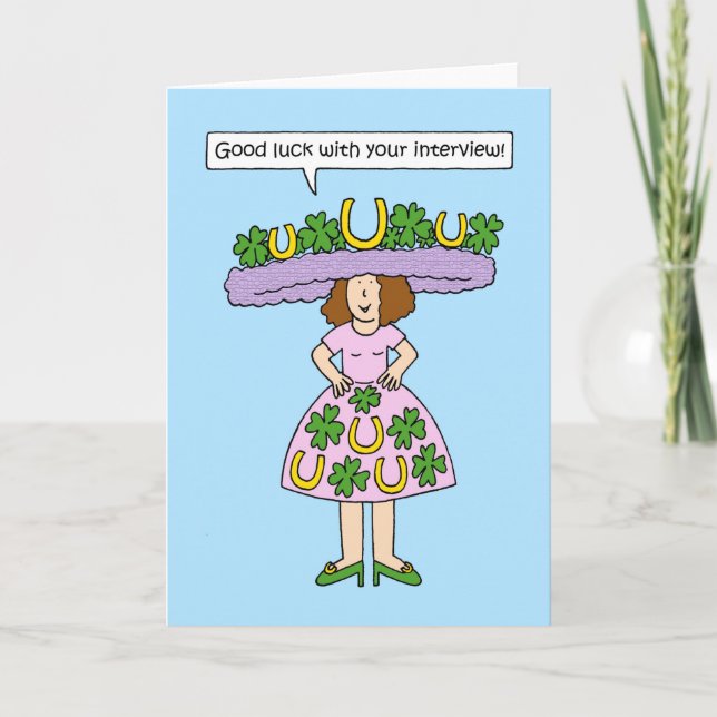 Good Luck with Your Interview Card (Front)