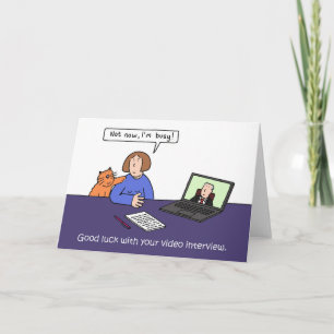 Good Luck With Your Video Interview Card