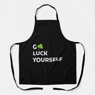 Good Luck Yourself St Patrick Day Apron