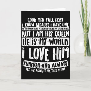 Good Men Still Exist Fun Valentines Day Girlfriend Card
