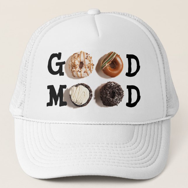 Good Mood Doughnut Lover's Trucker Hat (Front)