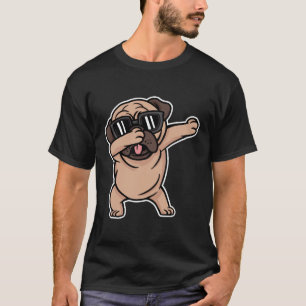 Good Mood Pug with Sunglasses Dabbing T-Shirt