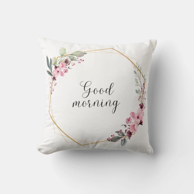 good moring cushion (Front)