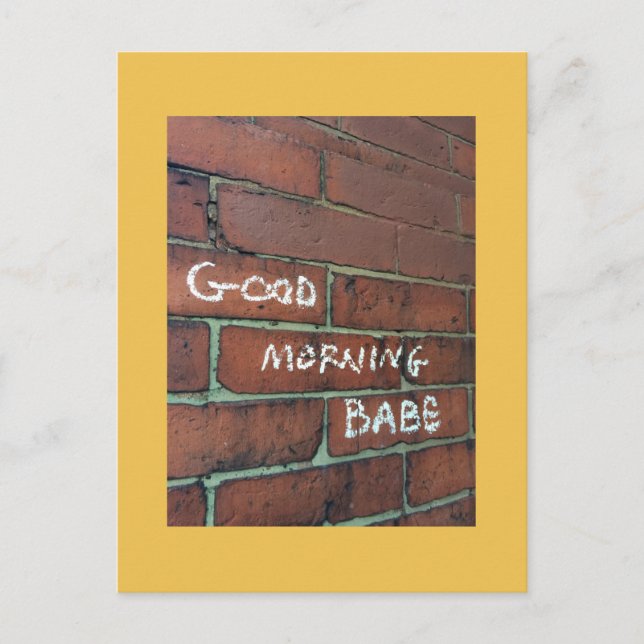 Good morning babe postcard (Front)