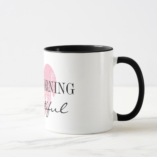 Good Morning Beautiful 11oz ringer coffee mug (Right)