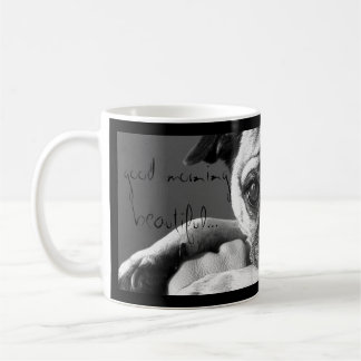 Good morning Beautiful coffee mug with Roxy thePug