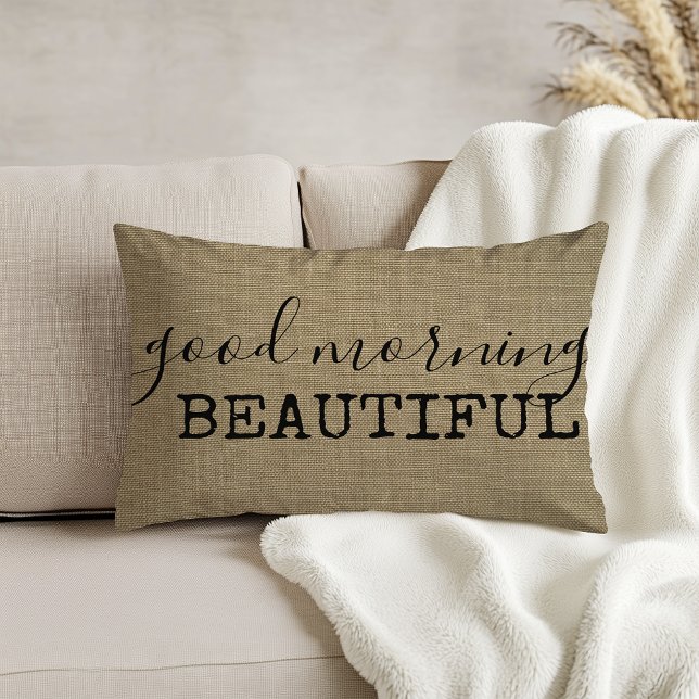 Good Morning Beautiful Decorative Cushion (Creator Uploaded)