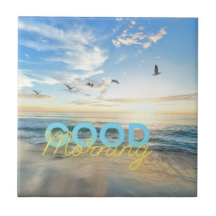 Good Morning Blue Sky Ceramic Tile