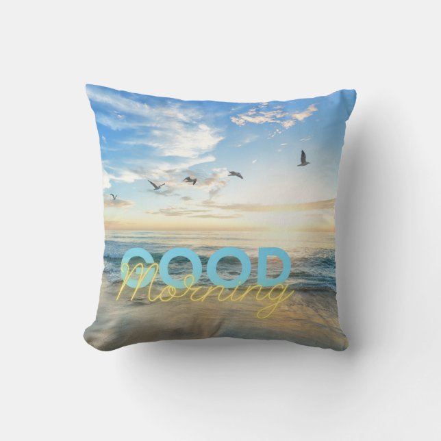 Good Morning Blue Sky Cushion (Front)