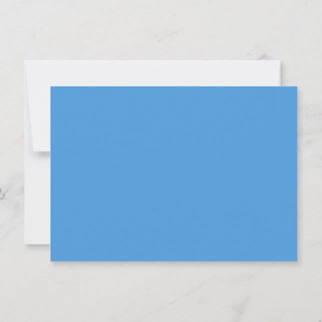 Good Morning Blue Sky Invitation (Back)