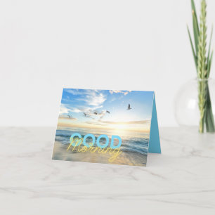 Good Morning Blue Sky Thank You Card
