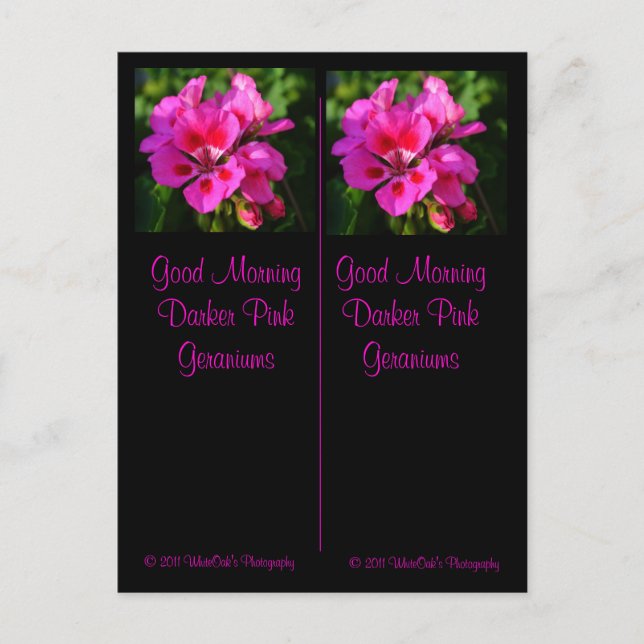 Good Morning Bookmarks Postcard (Front)