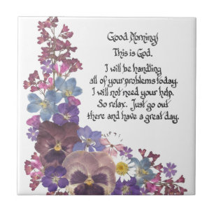 Good Morning! Ceramic Tile