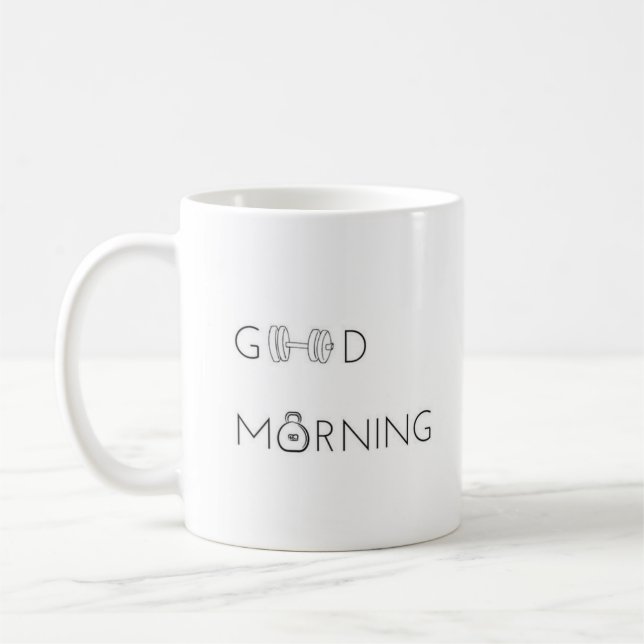"Good Morning" - Classic White Mug (Left)