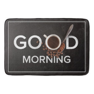 Good Morning Coffee bath mats
