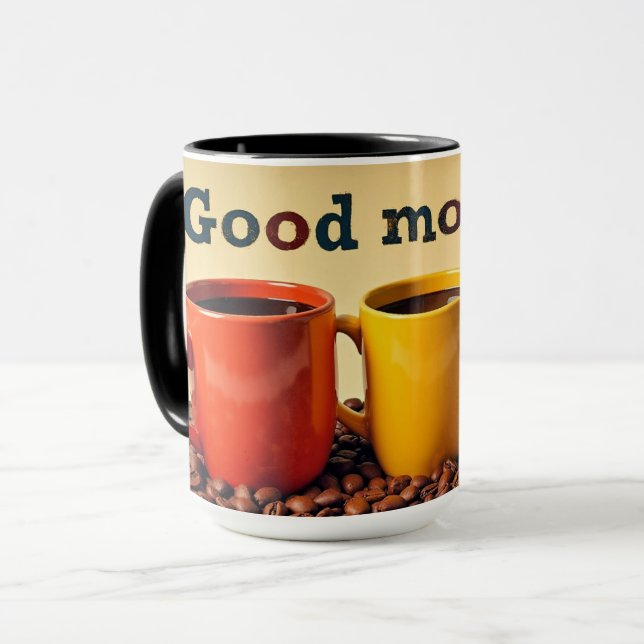 Good Morning coffee cups, Mug (Front Left)