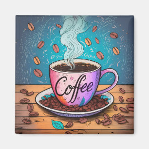 Good Morning Coffee Fridge Magnet