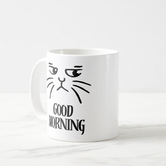 good morning coffee mug (Front Left)