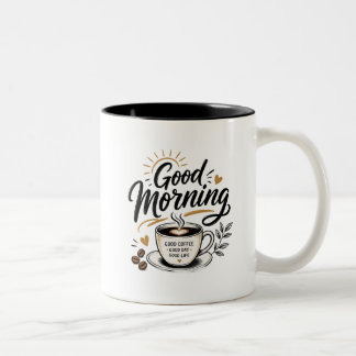 Good Morning Coffee Mug Design | Good Coffee Good