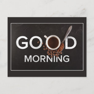 Good Morning Coffee postcard