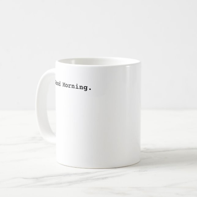 Good Morning Cosy Coffee Mug (Front Left)