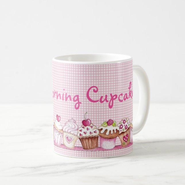 Good Morning Cupcake Coffee Mug (Front Right)