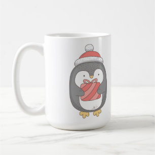 "Good Morning, Cutie" Adorable Christmas Penquin Coffee Mug