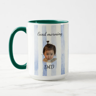 Good Morning Dad Custom Photo Mug New Dad Gift