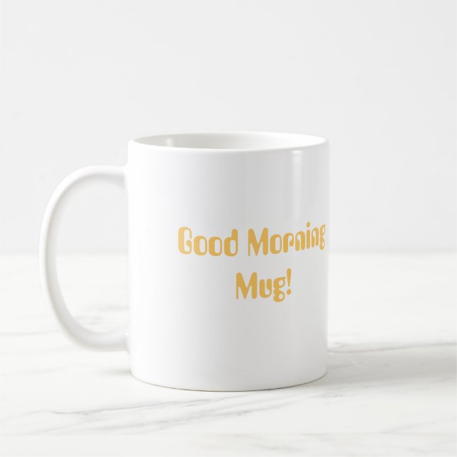 Good Morning Egret Sunrise Mug (Left)