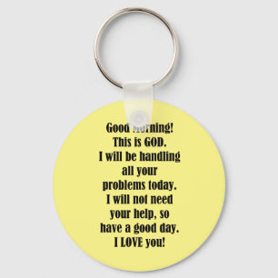 Good Morning from GOD Key Ring