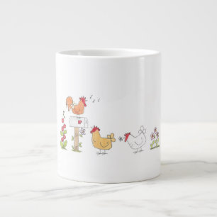 Good Morning From the Flock Large Coffee Mug