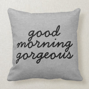 Good morning gorgeous rustic chic burlap linen jut cushion