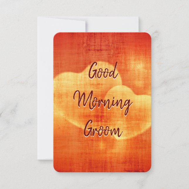 Good Morning Groom Card (Front)