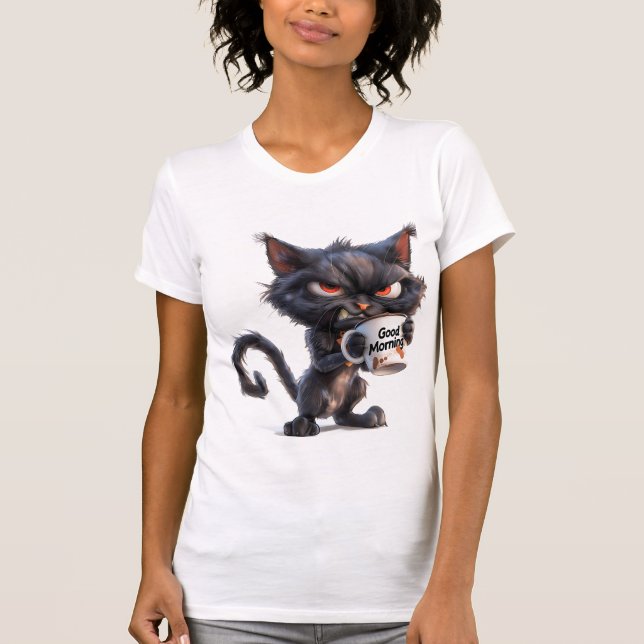 Good Morning Grumpy Cat" T-Shirt (Front)
