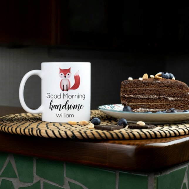 Good Morning Handsome Valentine's Day Coffee Mug (Creator Uploaded)