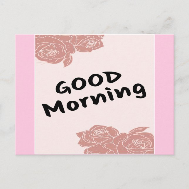 Good Morning Holiday Postcard (Front)