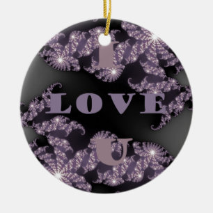 Good Morning I Love You.png Ceramic Ornament