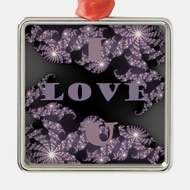 Good Morning I Love You.png Metal Ornament (Front)