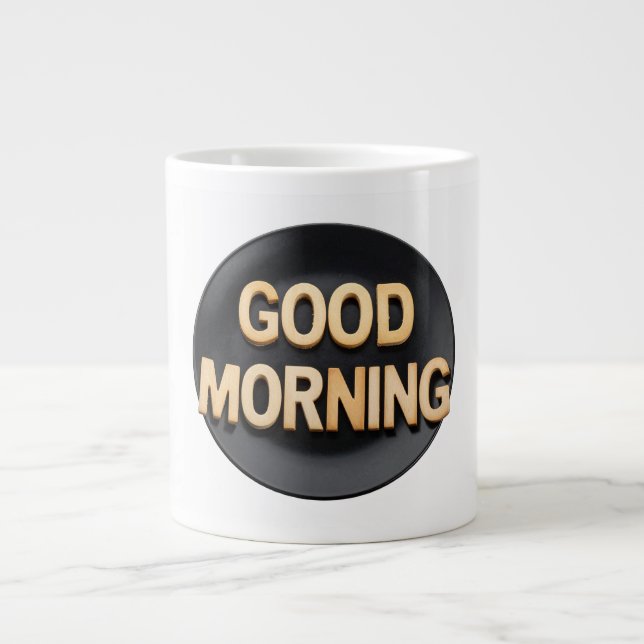 Good morning large coffee mug (Front)