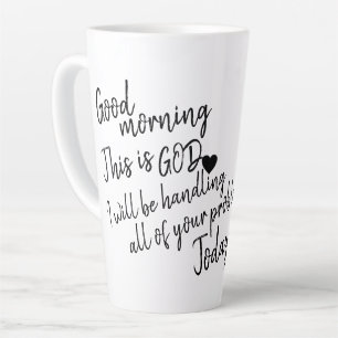 Good morning latte mug