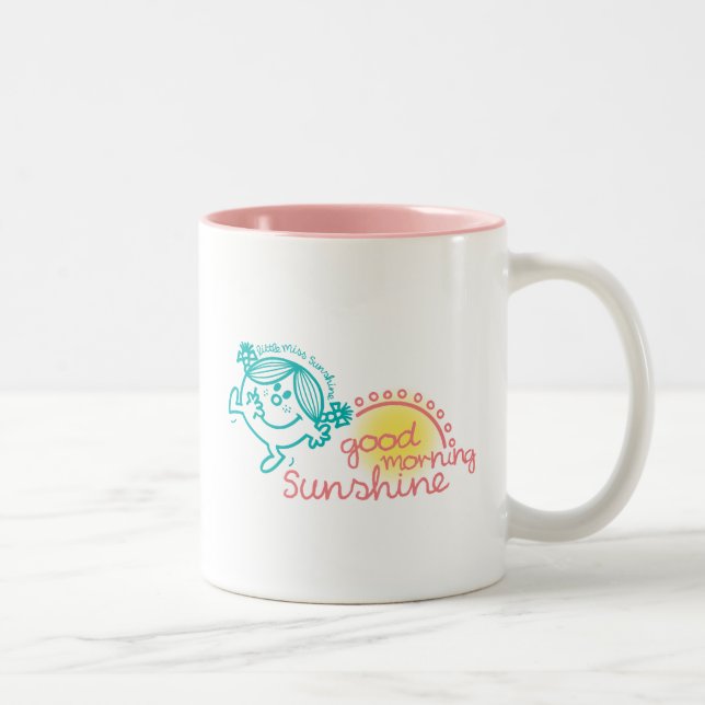 Good Morning Little Miss Sunshine Two-Tone Coffee Mug (Right)