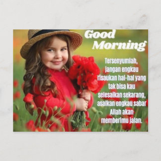 Good Morning Motivation Postcard