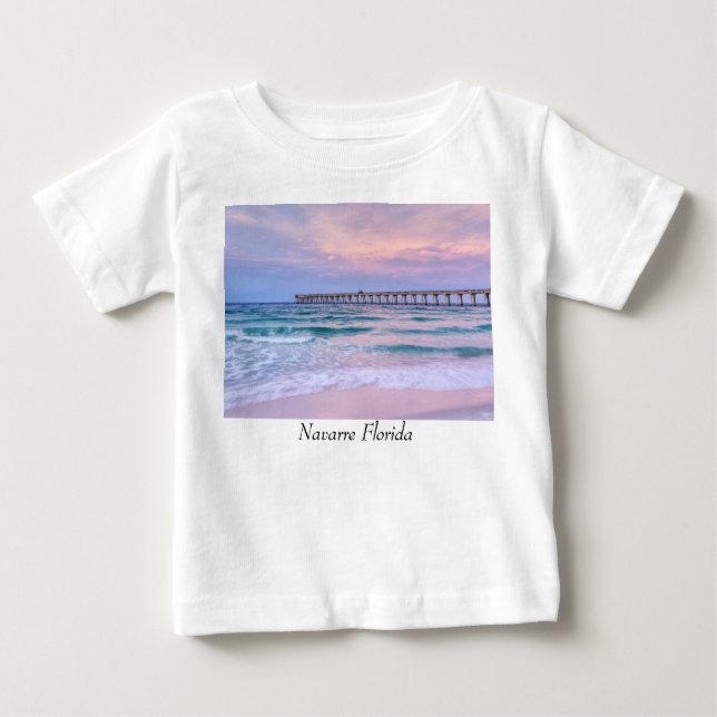 Good Morning Navarre Beach Pier Baby T-Shirt (Front)