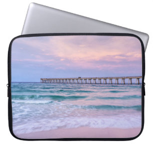 Good Morning Navarre Beach Pier Laptop Sleeve