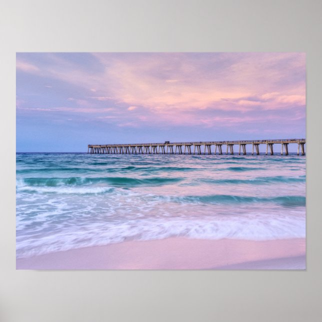 Good Morning Navarre Beach Pier Poster (Front)