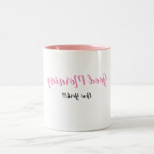 Good Morning New York!!! - Selfie Reverse Text Mug