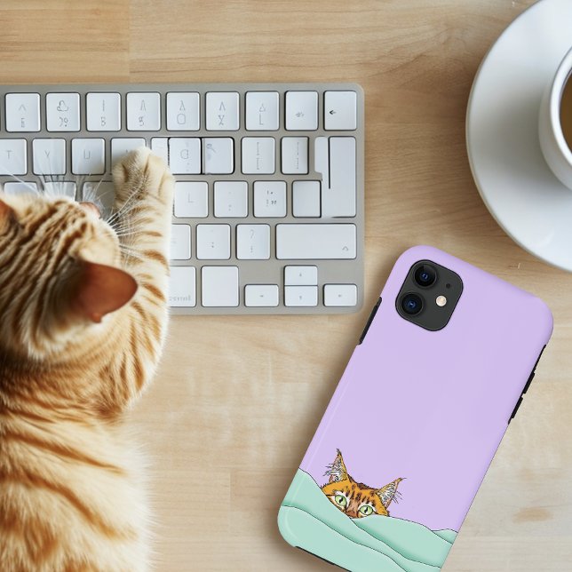 Good Morning Orange Cat Funny Case-Mate iPhone Case (Creator Uploaded)