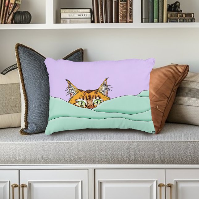 Good Morning Orange Cat Funny Decorative Cushion (Creator Uploaded)